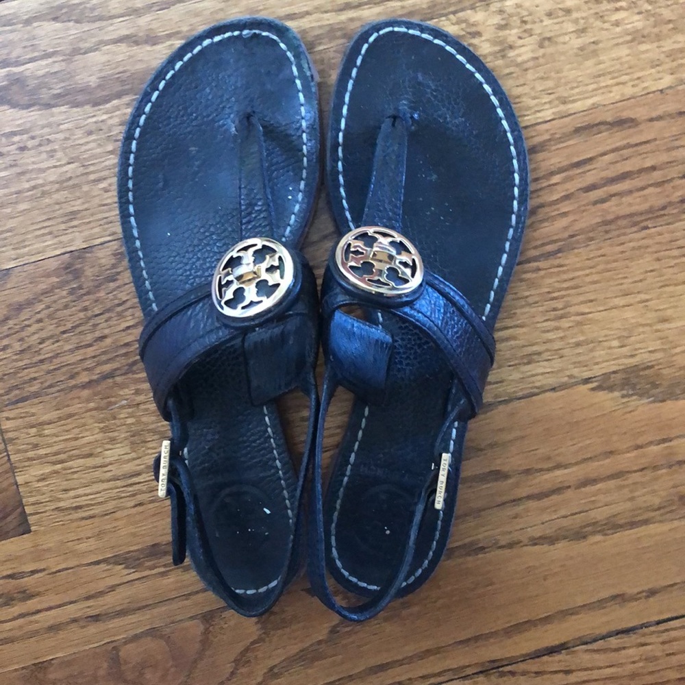 Tory Burch Black Sandals Size 8